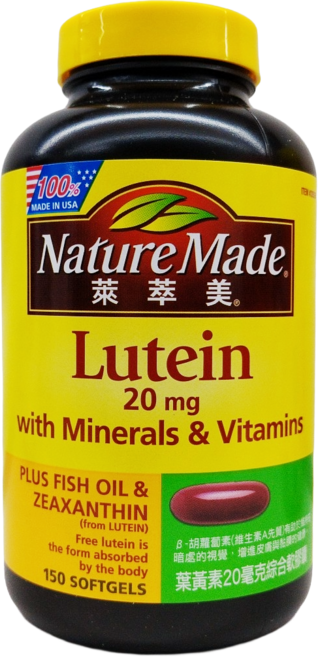 Nature Made 萊萃美 葉黃素複合軟膠囊, 150顆, 1罐