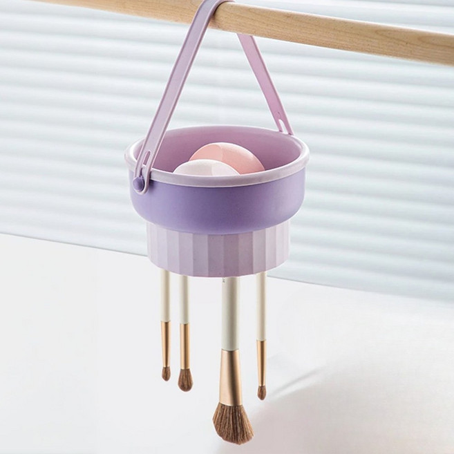 피플피 메이크업 브러쉬 세척 건조 클렌징 트레이, 1개, 퍼플