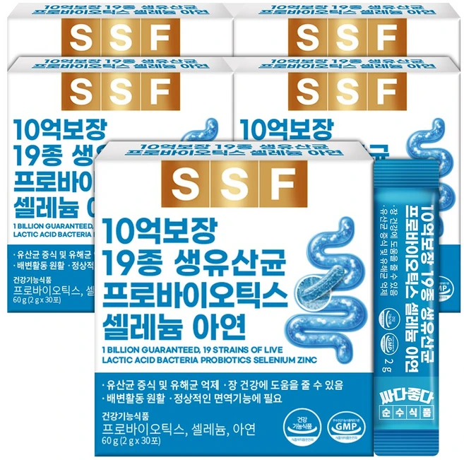 순수식품 19종 생유산균 프리 프로바이오틱스 셀레늄 아연 - 쿠팡