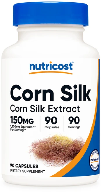 뉴트리코스트 옥수수 콘 실크 Corn Silk 150mg 옥수수실크 캡슐 90정, 1개 - 쿠팡