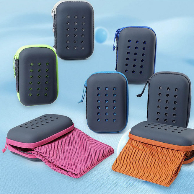 스포츠타올 스포츠타월 인쇄가능 운동수건 습식타올 물놀이 워터파크 20220525EA, 케이스쿨타올그린, 1개