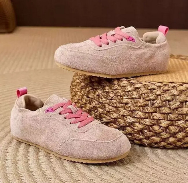 여성 양가죽 귀여운 끈 보켄보켄 운동화 봄여름 M05Z2N HOT2