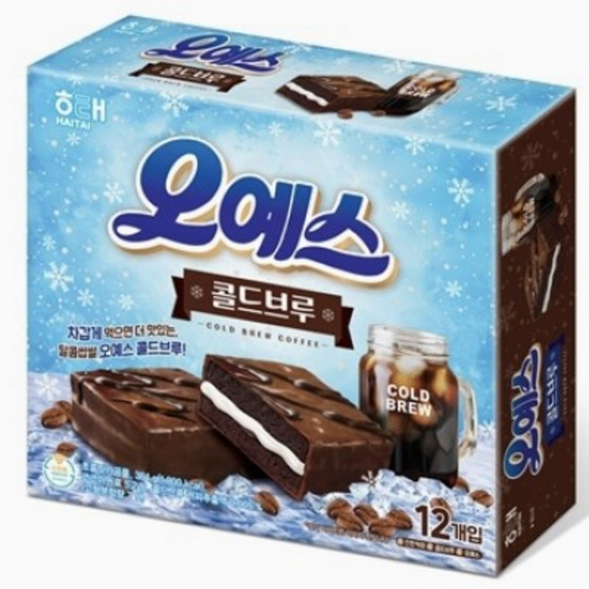 차갑게 먹으면 더 맛있는 달콤쌉쌀 오예스 콜드브루(사탕증정), 384g, 1개