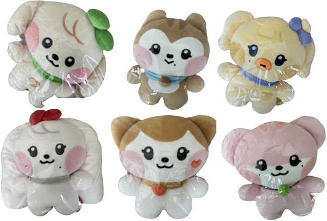 [정품] 아이브 라인프렌즈 스위치 팝업 쿠션 인형 체리 강안지 치즈 달이 나오리 이랑이