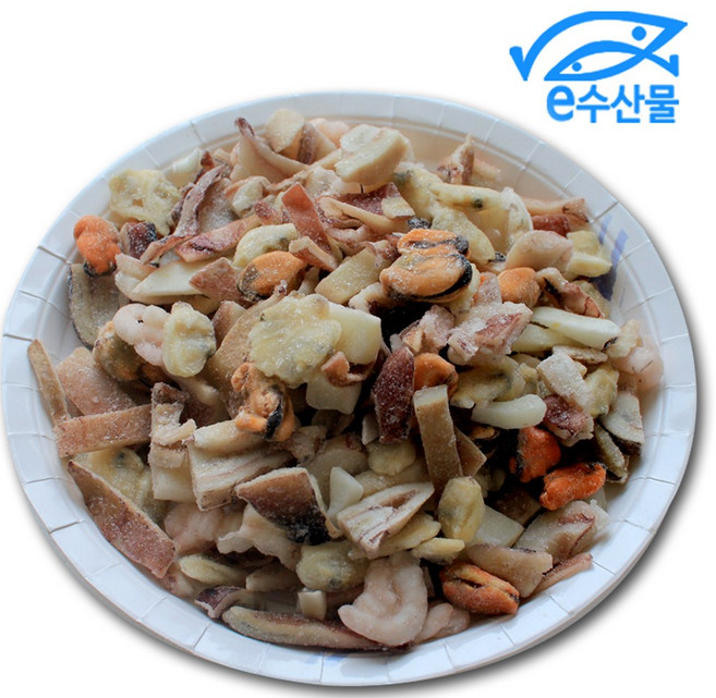 e수산물 간편 해물모듬700g 오징어 바지락살 홍합살 새우살 해물모음 믹스 탕국용 찜용, 1개