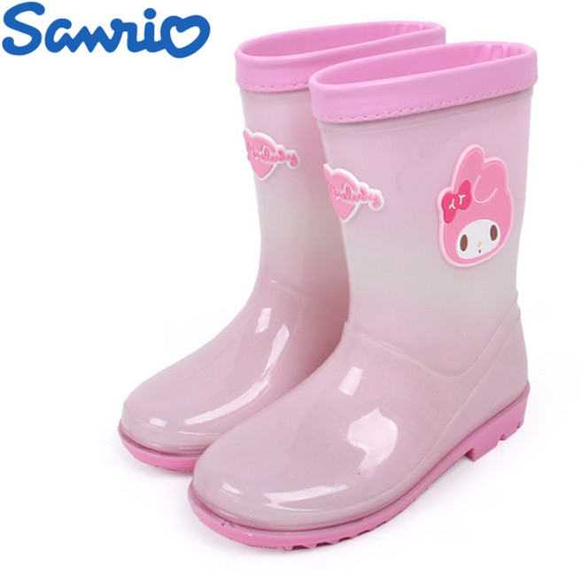 마이멜로디 캐릭터 얼굴 아동장화 고급스러운 펄 디자인