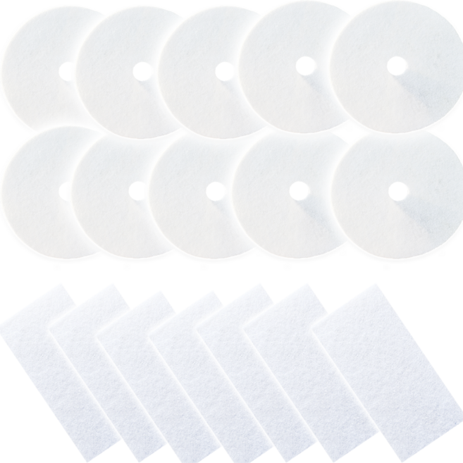 세계필터 호환 미니건조기필터 세트, 17세트, 둥근배기필터+사각흡기필터