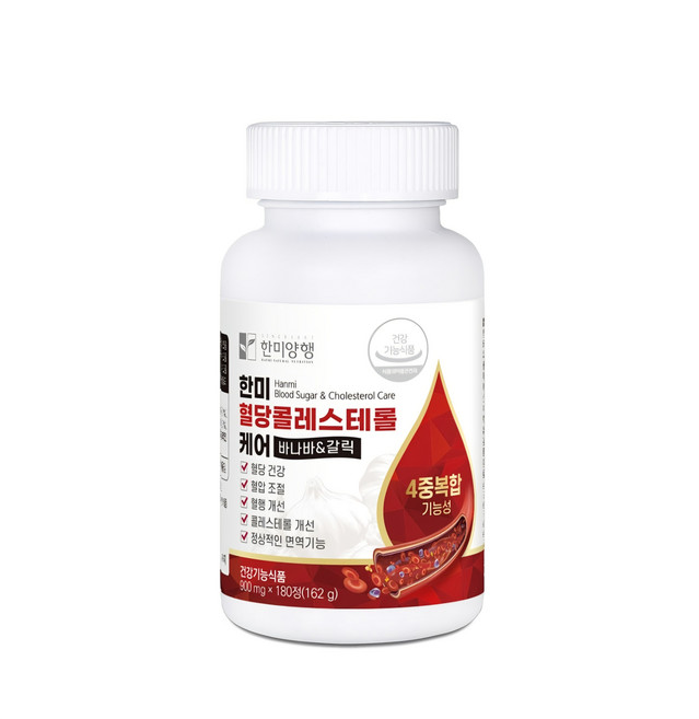 한미 혈당콜레스테롤 케어 900mg*180정, 1개, 0.9g