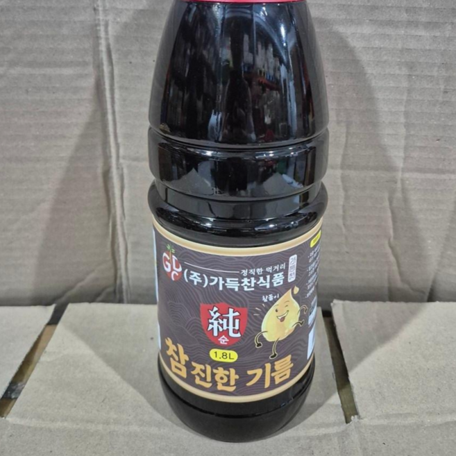 가득찬식품 참진한기름, 1.8L, 1개