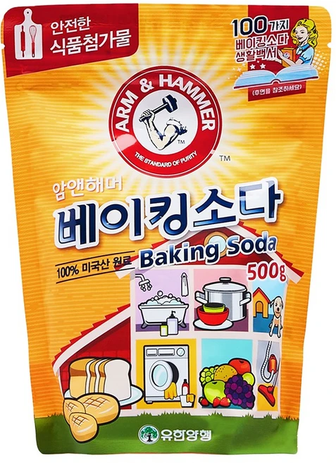 [유한양행] 암앤해머 베이킹소다 500g x 5개 - 쿠팡