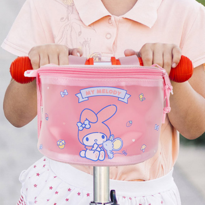 산리오 마이멜로디 킥보드 가방 유아 아동용 자전거 바스켓