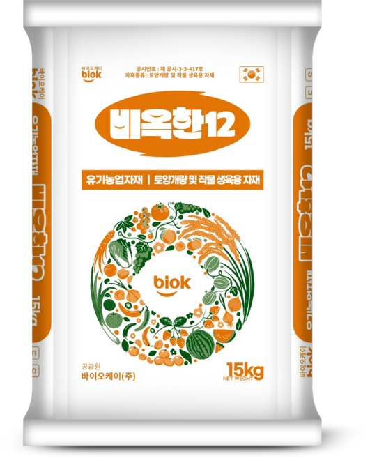 친환경 유기농 대두박 콩깻묵 유기균비료 대체 비옥한12 15kg, 1개