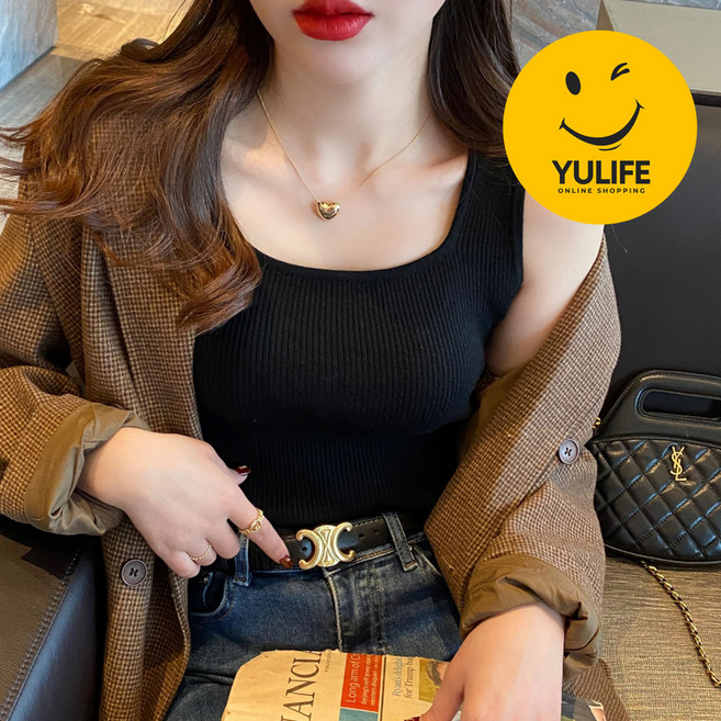 YULIFE 데일리 스퀘어넥 스판 나시티