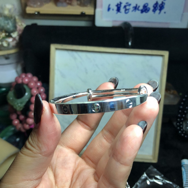 S925銀可調式手鐲