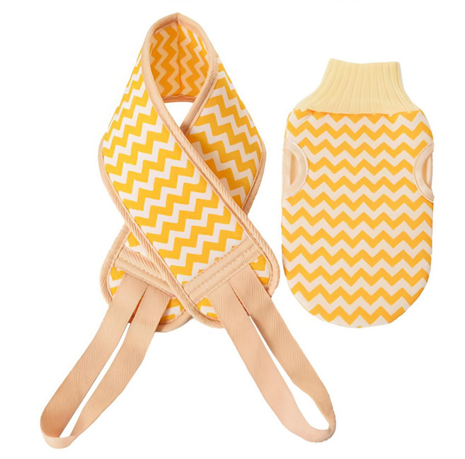 다오미 지그재그 때밀이 세트, 노랑, 2개입, 1개