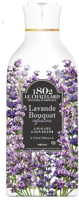 애경 르샤트라 1802 인퓨전 초고농축 섬유유연제 라벤더부케향 1L, 1개