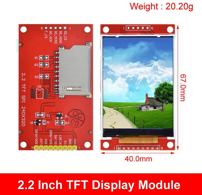 TFT 컬러 스크린 LCD 디스플레이 모듈 드라이브 ST7735 ST7789V ILI9225 ILI9341 인터페이스 SPI 240x320 1 44 인치 1 77 인치 1 8 인치, 2 2 TFT NO