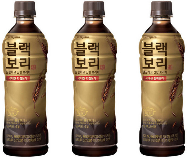 하이트진로 블랙보리 음료, 520ml, 42개
