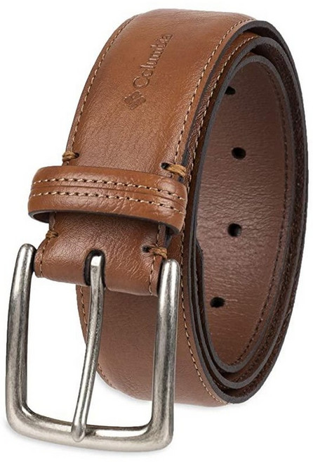 Columbia 콜럼비아 남성용 스탠다드 트리니티 로고 벨트 싱글 프롱 버클 블랙 L 38 40 US 182557, 44, Tan Trinity
