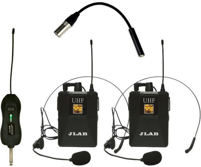 JLAB JLB-900A 무선마이크 송수신기세트 야외공연 버스킹 행사, JLB900A 2채널 헤드셋마이크2개