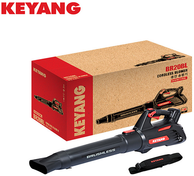 계양 20V 충전 송풍기 BR20BL 베어툴 (본체만) 어깨멜빵 대형 브로워 낙엽 캠핑, 1개