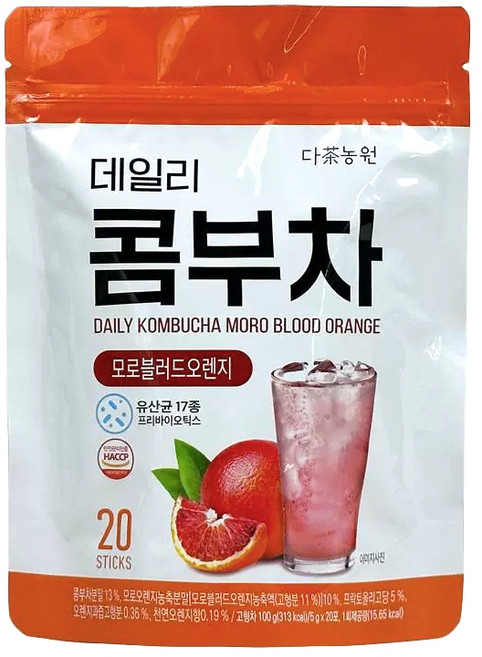 DaNongWon 每日康普茶 血橙口味, 5g, 20個