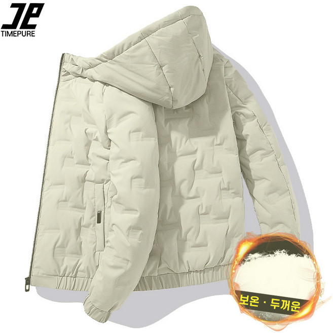 겨울 남성 면 패딩 자켓 청년 캐주얼 두꺼운 후드 외투 단패션 면 숏패딩 트렌디 남성 의류 따뜻한 보온 점퍼 빅사이즈 가능