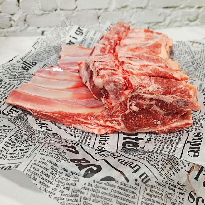 (배터짐) 캠핑가자! 숙성 통 양갈비 뼈 숄더랙2kg 양고기 양꼬치 숄더랙 프렌치랙 양깍두기 (일요일&당일발송), 1개, 냉동 통양뼈숄더랙 2kg