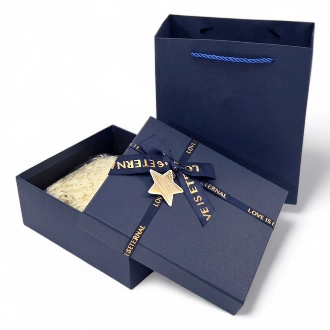 리빙피카 기프트박스 패키지 세트, 네이비, 1세트