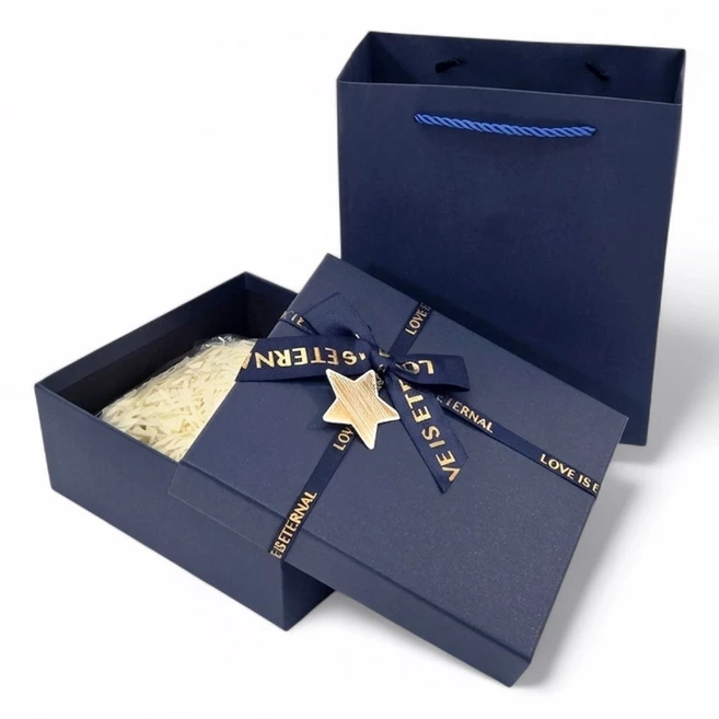 리빙피카 기프트박스 패키지 세트, 네이비, 1세트 - 쿠팡