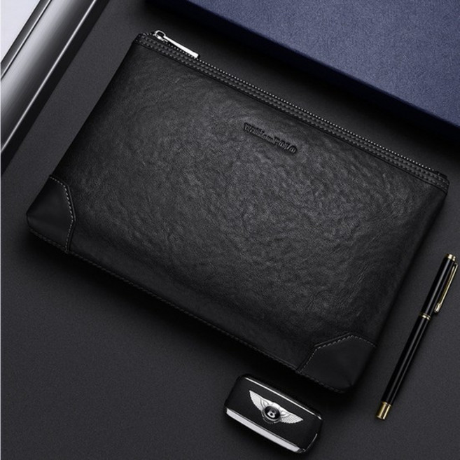 B288C 윌리엄 POLO 남자 천연소가죽 클러치백 손가방