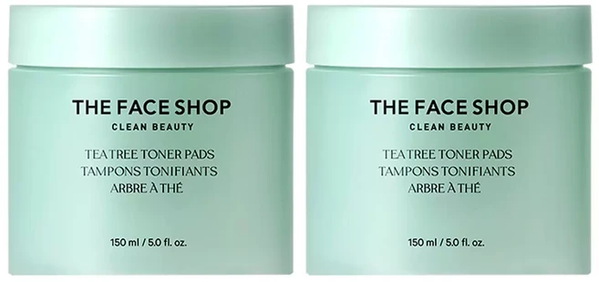 THE FACE SHOP 茶樹淨膚調理爽膚棉, 2個, 70片