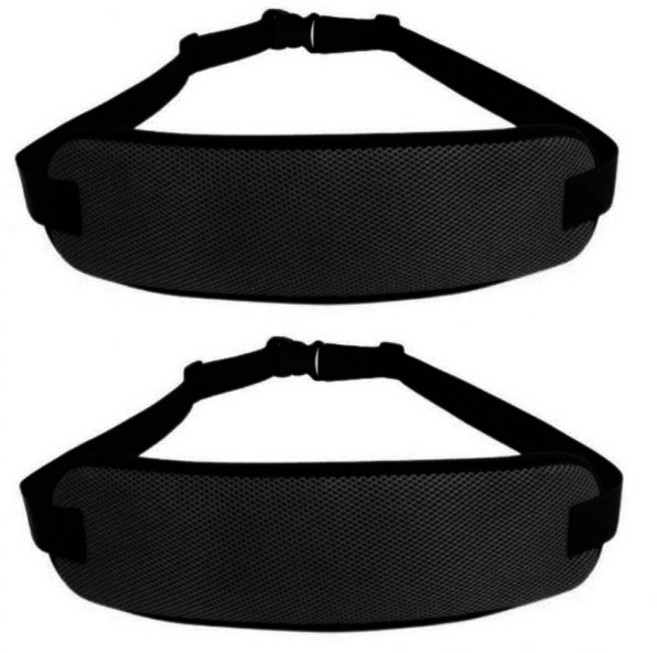 DLi 휠체어안전벨트 휠체어안전띠 블랙 (통기정 좋은 메쉬 부드러운착용감), 2개, MK-148BK