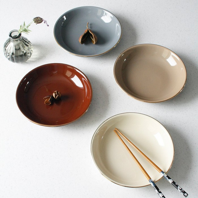 에크렌 골드 림(rim) 원형구프 대 - 4color, 베이지, 1개