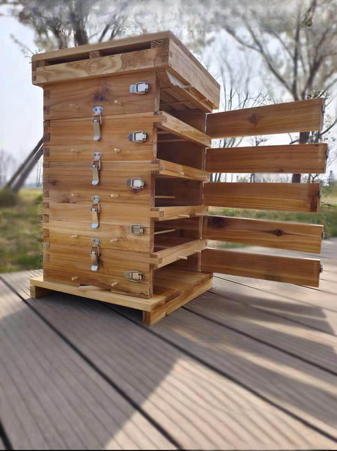 [unclehome4989] 3칸 5칸 벌통 벌집 양봉통 채집통, [밀랍 삶임] 5칸 5개