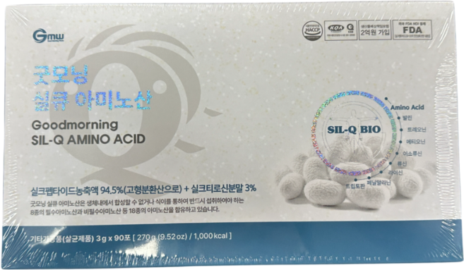 굿모닝월드 실큐아미노산 1달치 90포, 270g, 1개