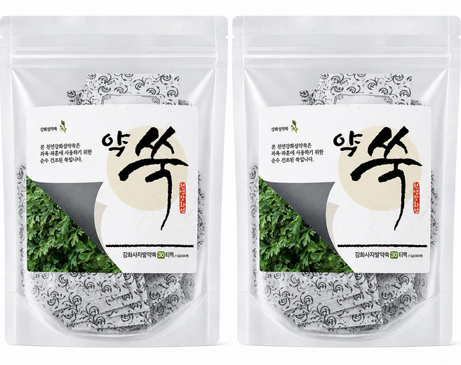 주센 강화사자발 좌욕 좌훈 반신욕 약쑥티백 1.5gX30, 2개