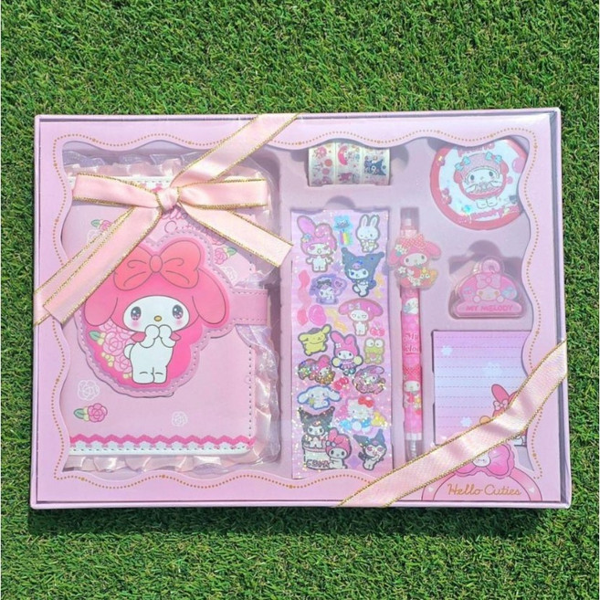 산리오 큐트내꾸야 다꾸 다이어리 선물세트, 1개, 마이멜로디 분홍
