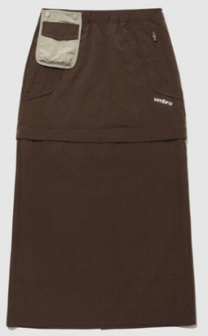 [엄브로] 반바지 LQC UQ122CSK12-BRW 웨이파인더 우먼스 배색 트랜스폼 스커트 / BROWN