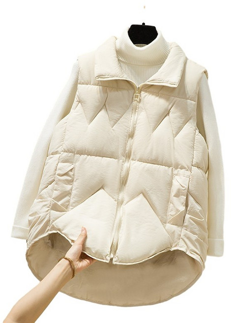 겨울 여자 퀄팅 패딩 조끼 구스 오리털 퀄팅 자켓 블랙프라이데이