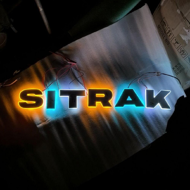 바게트 네온 사인 베이커리 조명 빵집 영업중 빵 카페 하우스 커피, 샨데카 (금색 분홍 보라)