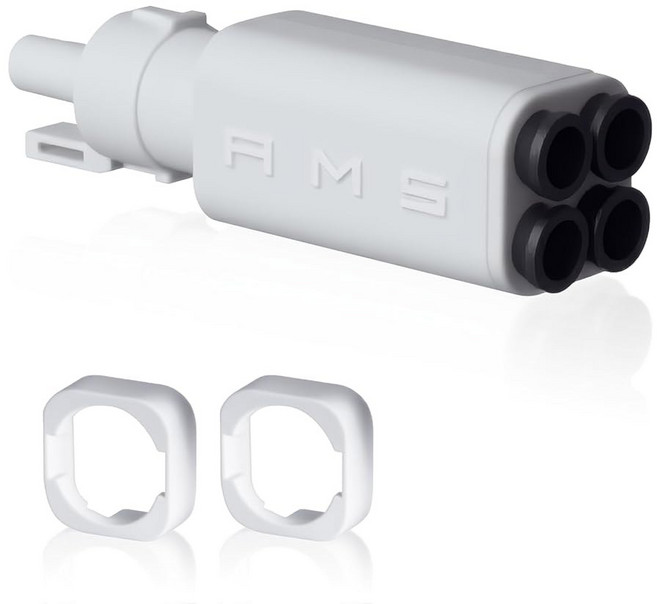 4-in-1 PTFE 어댑터 Bambu Lab A1/A1 미니 AMS 라이트 시스템과 호환되는 5방향 필라멘트 허브 콤보 멀티 컬러 인쇄 액세서리 튜브 커넥터 교체 부품, 4-in-1 PTFE 어댑터, Bambu Lab A1/