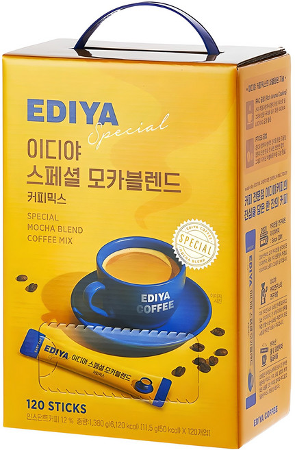이디야 모카블렌드 커피믹스, 11.5g, 120개입, 1개