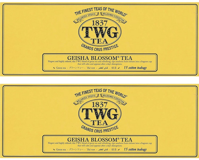 티더블유지 게이샤 블라썸 티, 2.5g, 15개입, 2개