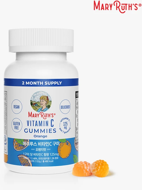 메리루스 비타민C 구미 젤리 60구미 (2개월분), 60개 - 쿠팡