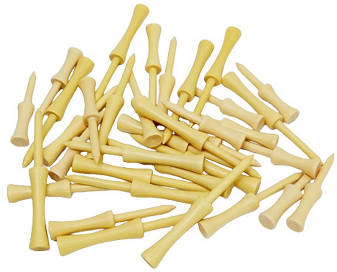 건파더 대나무 골프티 드라이버 티꽂이 세트, 100개