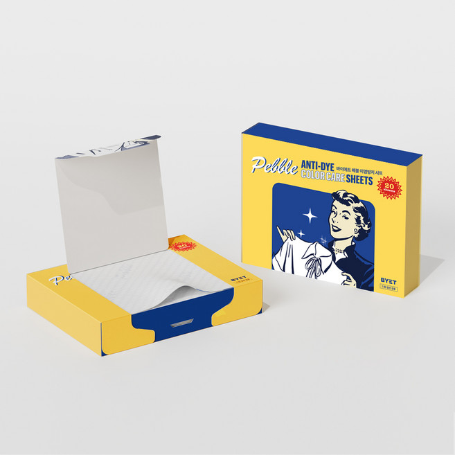 나리보감 페블 흡수력 2.5배 업그레이드 이염방지 미세먼지 흡착시트 20매입, 1개