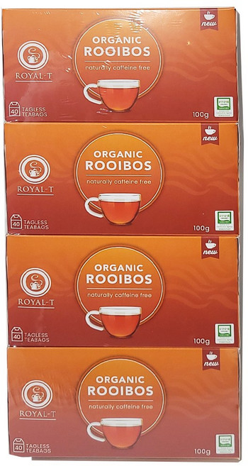 ROYAL-T 로얄티 유기농 루이보스 티 400G 100gX4박스, 100g, 1개입, 4개, 100g