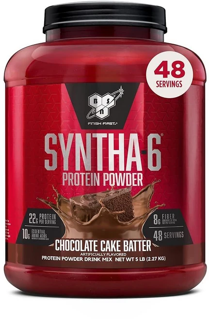 BSN 신타6 오리지널 프로틴 파우더 658g 바닐라, 5 Pound (Pack of 1), 초콜릿 케이크 반죽 - 쿠팡