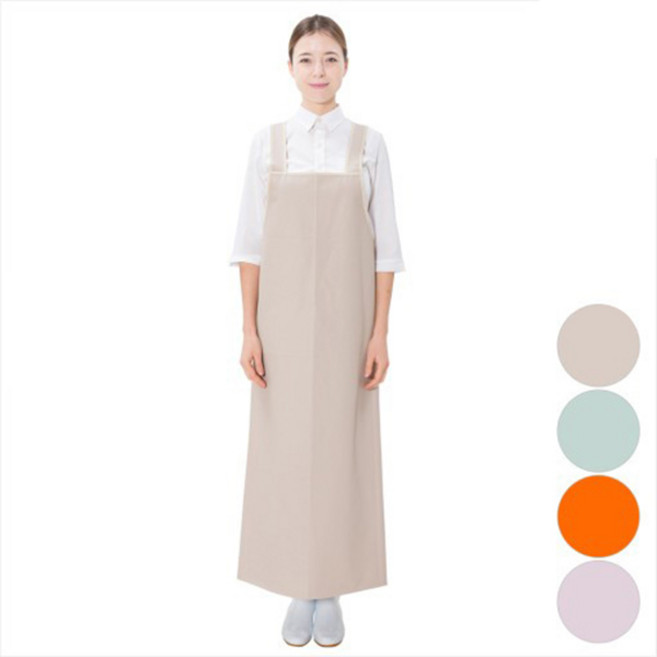 예경 메쉬 양면 무광 H형 방수 앞치마 (대), PO-1311(베이지색), 1개